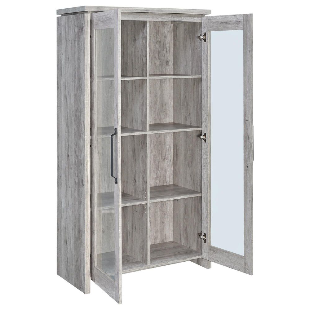 Pacific Landing 2-Door Tall Cabinet in Grey Driftwood, , large