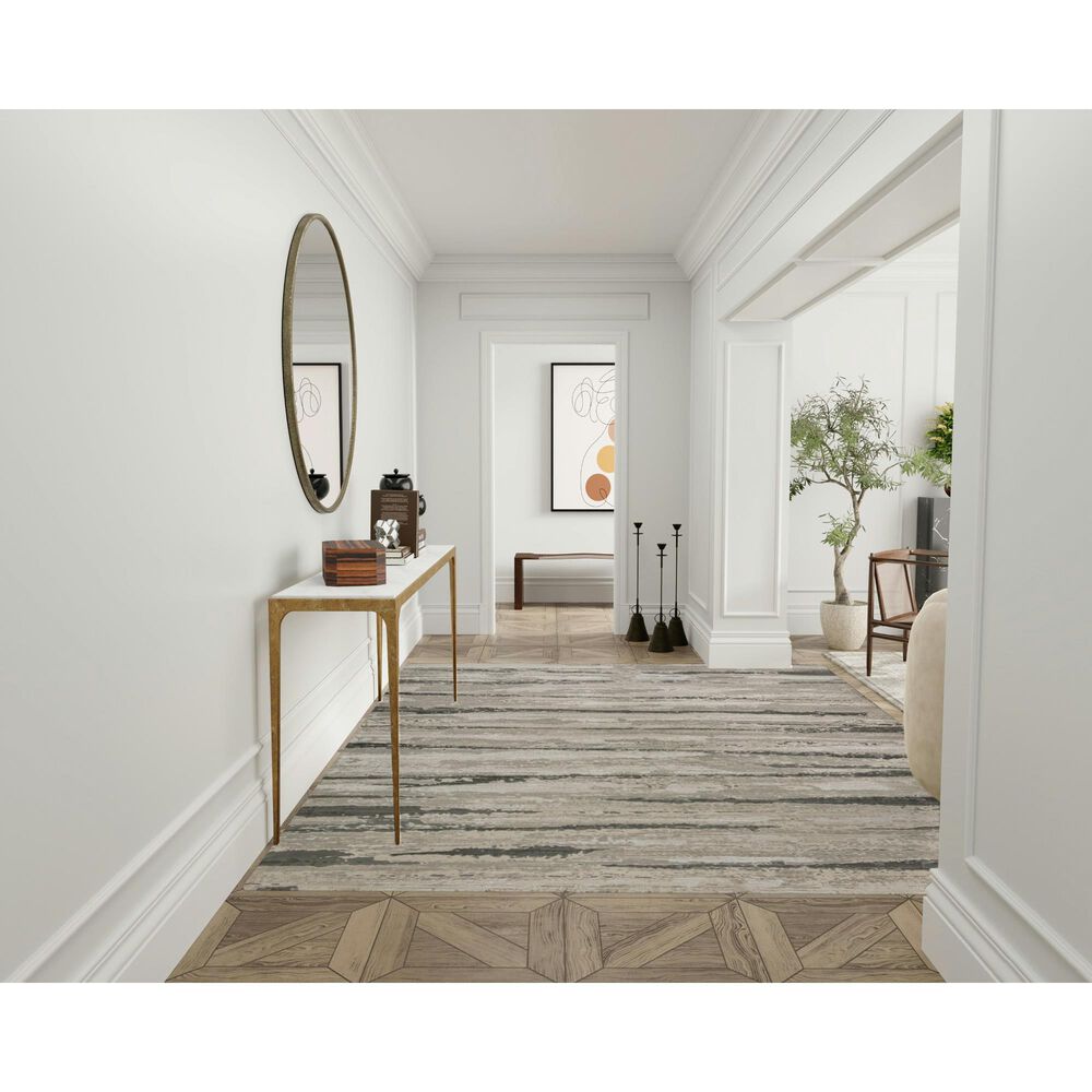 Nourison Sustainable Trends SUT03 7&#39;10&quot; x 9&#39;10&quot; Ivory and Multicolor Area Rug, , large