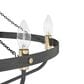 Hunter Merlin 7-Light Chandelier in Rustic Iron and Alturas Gold, , large