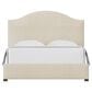 Viceray Collections Emily Queen Upholstered Panel Bed with Arched Headboard in Ivory Cream, , large
