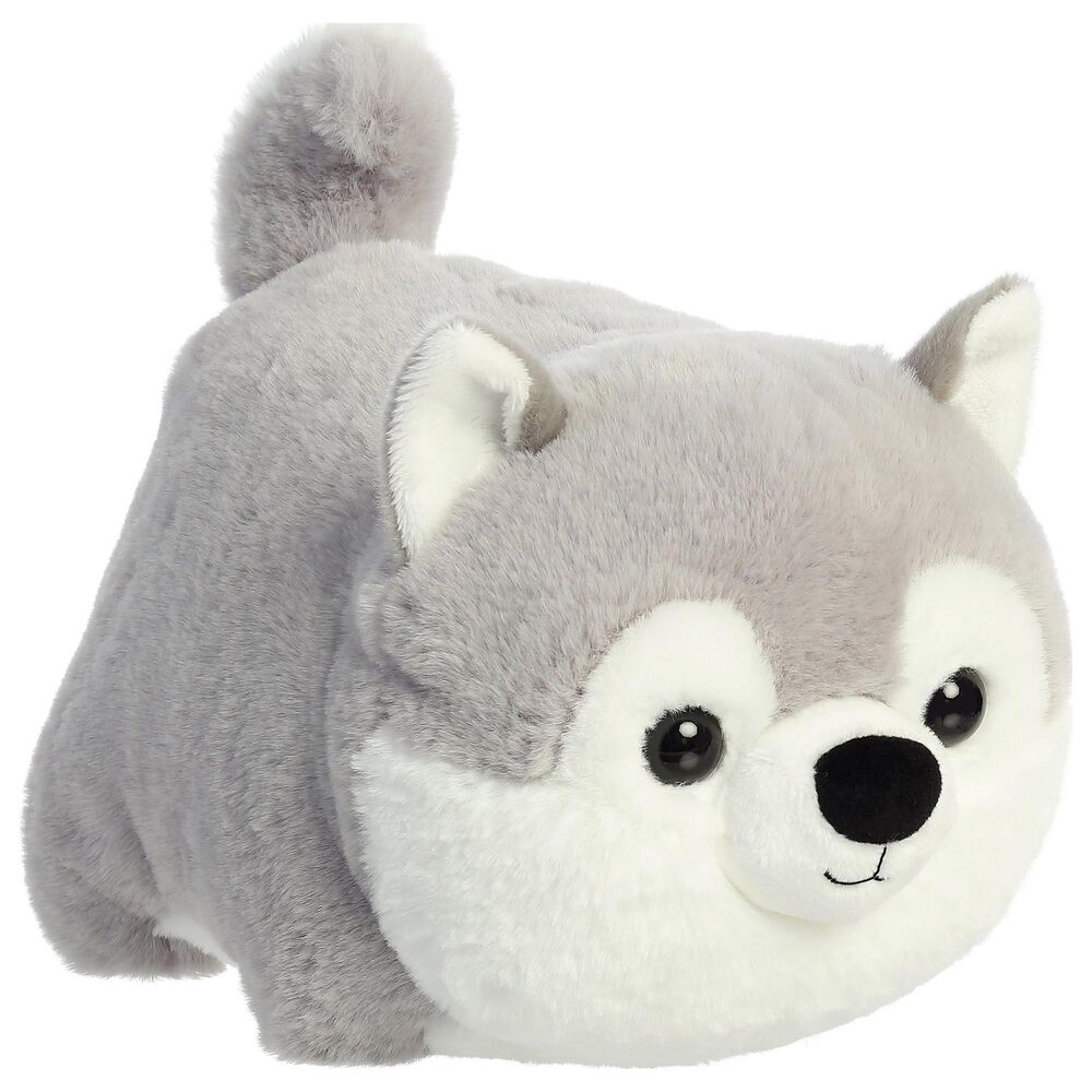 Aurora 10" Haze Husky Stuffed Animal in Grey and White, , large