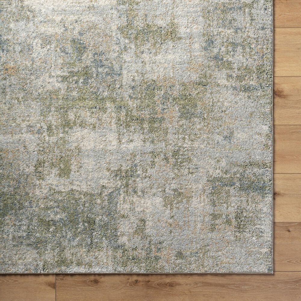 Surya Avellino 6&#39;7&quot; x 9&#39;2&quot; Light Gray, Light Beige, Light Olive, Olive, Gray, Deep Teal and Tan Area Rug, , large