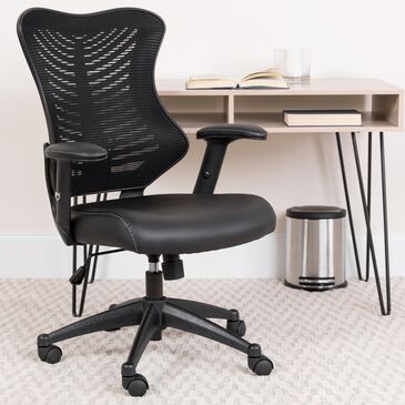 Flash Furniture Executive Swivel Chair in Black, , large