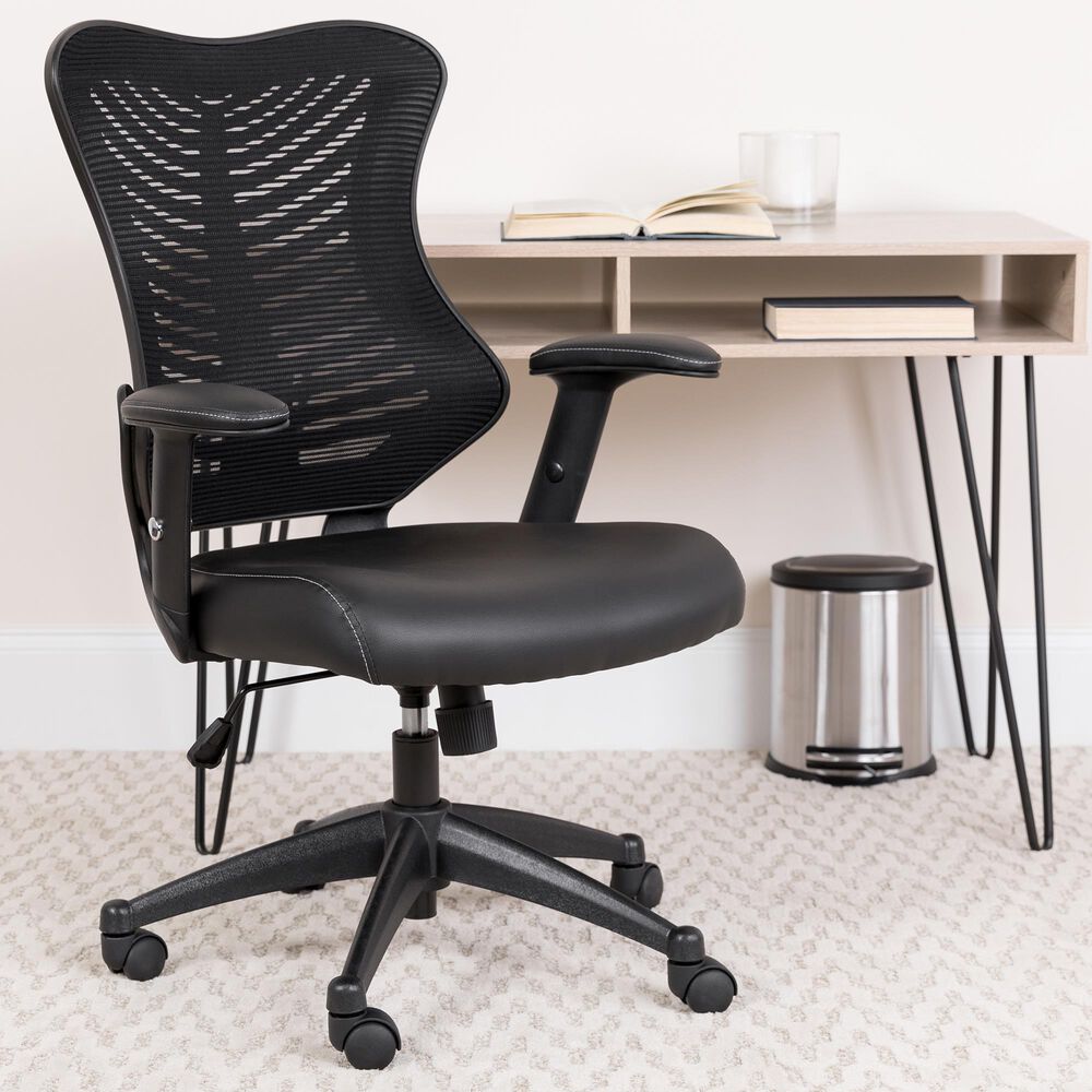 Flash Furniture Executive Swivel Chair in Black, , large