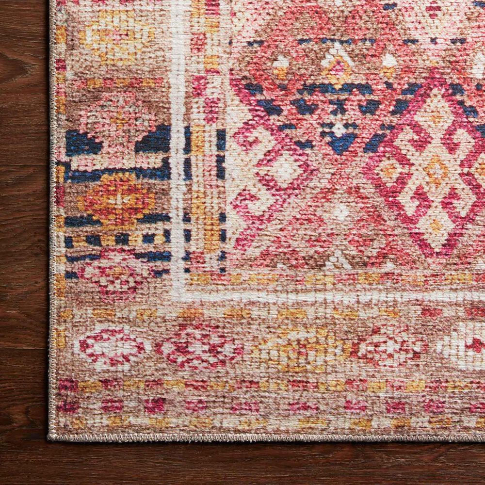 Loloi II Layla  2&#39; x 5&#39; Magenta and Multicolor Area Rug, , large