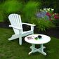 Oceanside Shell Back Adirondack Chair in White, , large