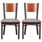 Linon Home Decor Elmer Side Chair in Brown and Medium Oak (Set of 2), , large