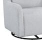 Coaster Serra Swivel Glider Chair in Dove Grey, , large