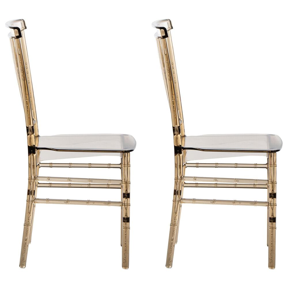 Rta Products Llc Chiavari Stackable Side Chair in Amber &#40;Set of 2&#41;, , large