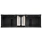 James Martin Vanities Brittany 72" Double Bathroom Vanity in Black Onyx with Single Hole 3 cm White Zeus Quartz Top and Rectangular Sinks, , large