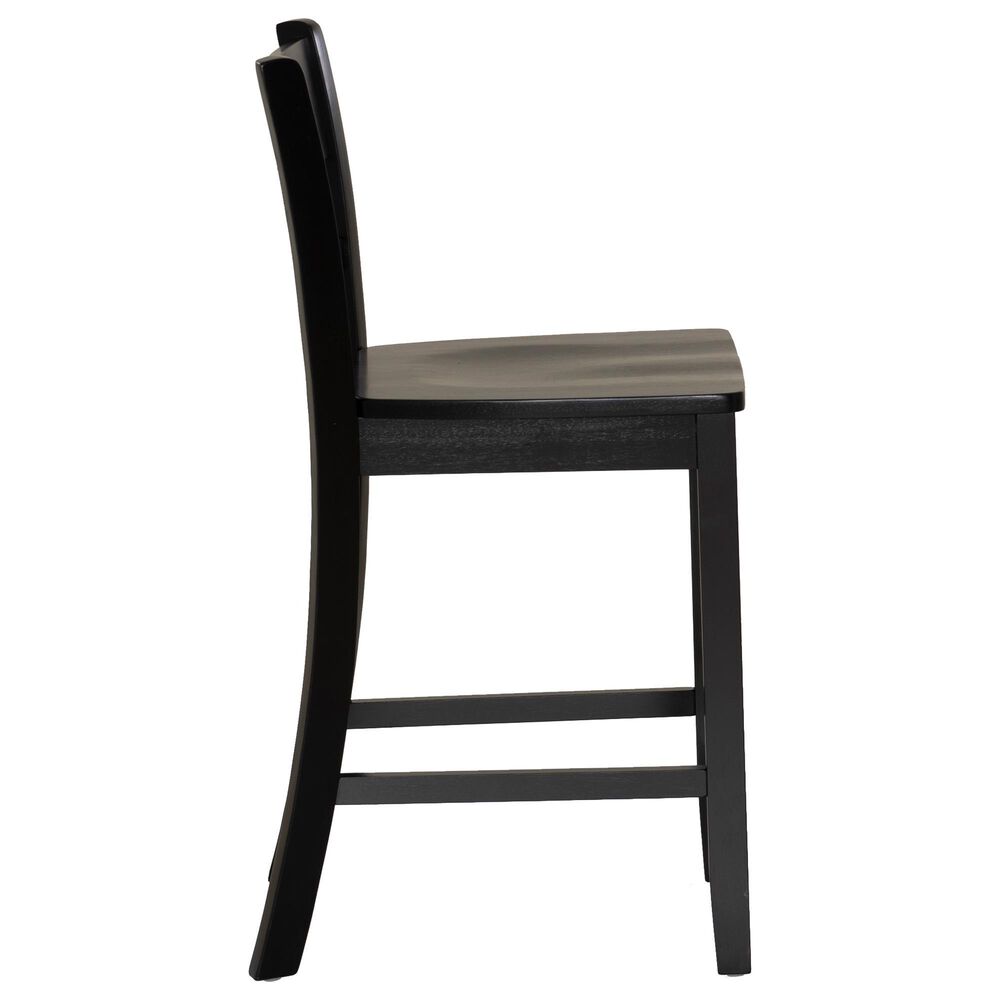 Linon Home Decor Torino Villa Counter Stool in Black, , large