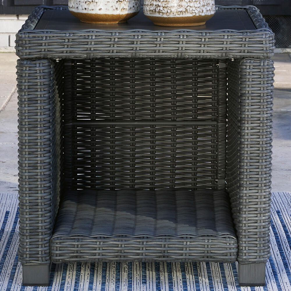 Ashley Elite Park Square End Table in Gray, , large