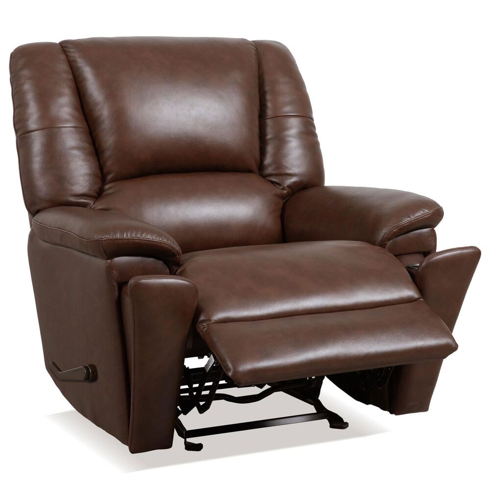 Flexsteel Plush Manual Gliding Recliner in Tavern Brown, , large