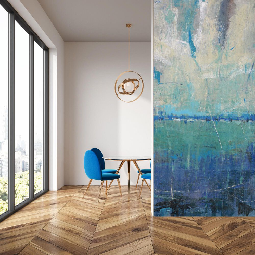 Courtside Market Blue Horizon a Tranquil See 96" x 45" Mural, , large