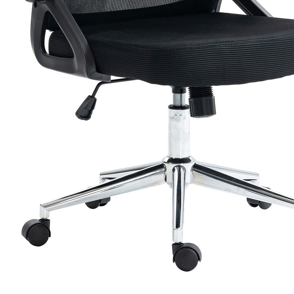 Rta Products Llc Essential Ergonomic Office Chair with Headrest and Lumbar Support in Black, , large