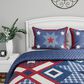 Timberlake Lavish Home 3-Piece Full/Queen Homestead Quilt Set in Red, White, Blue, , large