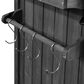 HOMLUX 78.3" Outdoor Kitchen Island with Foldable Grill Table in Black and Stainless Steel, , large