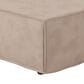 HOMLUX Modern Ottoman with Corduroy Fabric in Camel, , large