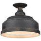 Golden Lighting Keating Semi-Flush in Antique Black Iron, , large