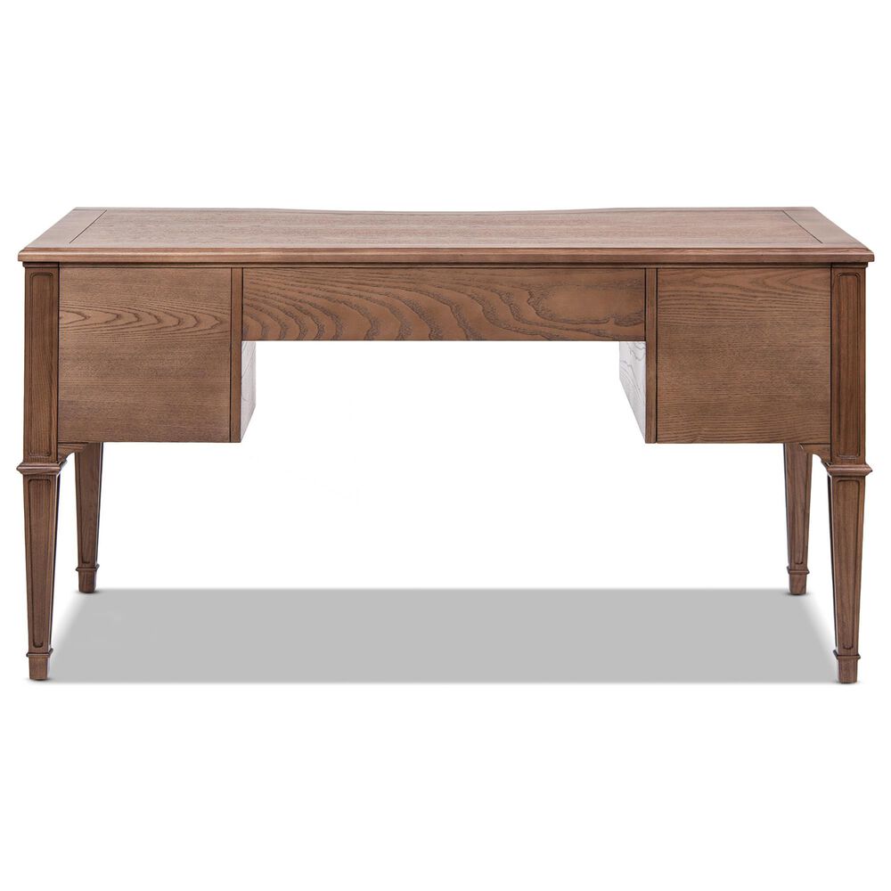 Jennifer Taylor Home Dauphin 59" 5-Drawer Executive Desk in Brown, , large