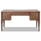 Jennifer Taylor Home Dauphin 59" 5-Drawer Executive Desk in Brown, , large