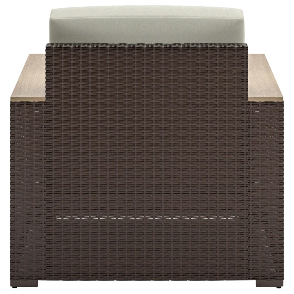 Homestyles Palm Springs 4-Piece Patio Loveseat Set in Brown, , large