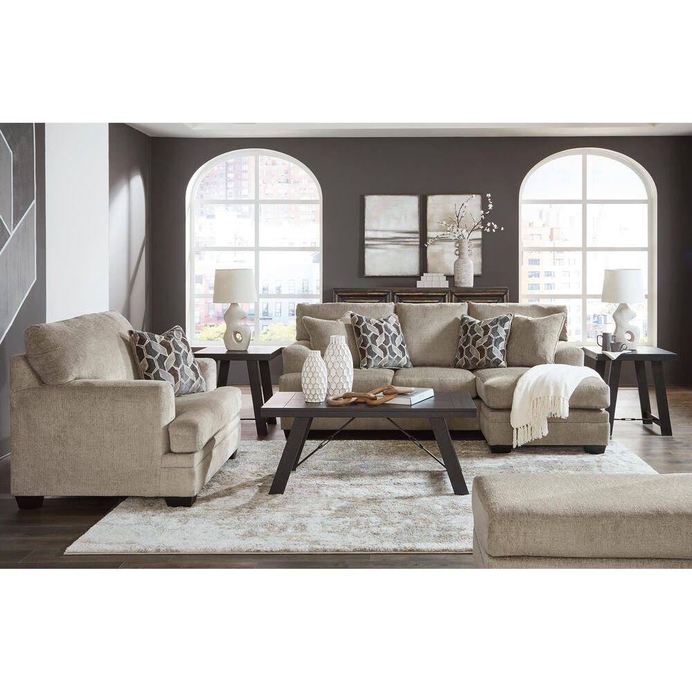Ashley Stonemeade Stationary Sofa Chaise in Taupe, , large