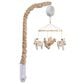 Lambs & Ivy Farmyard Friends Musical Baby Crib Mobile in White and Light Taupe, , large