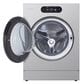 LG 5.8 Cu. Ft. Mega Capacity Smart Front Load Washer in Brushed Platinum Steel, , large