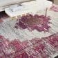 Nourison Passion PSN03 8" x 10" Ivory and Fushia Area Rug, , large