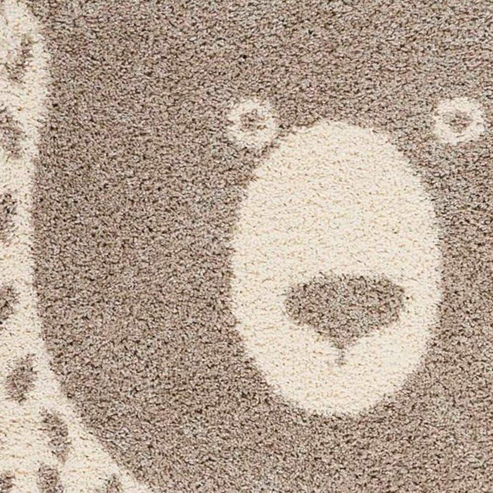 Nourison Hudson DWS01 4&#39; x 4&#39; Light Gray Kids Rug, , large