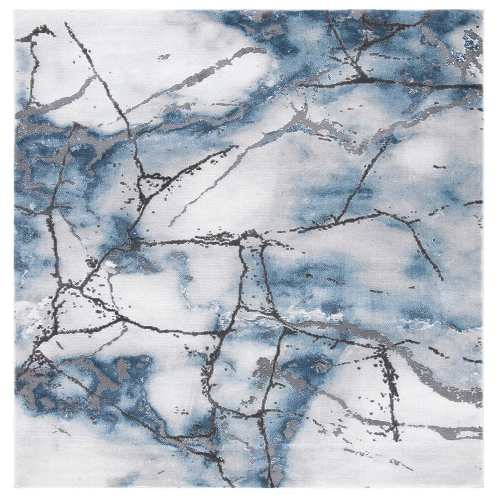 Safavieh Craft CFT877L 6"7" Square Grey and Blue Area Rug, , large