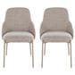Lumisource York Side Chair with Oatmeal Upholstered in Latte (Set of 2), , large