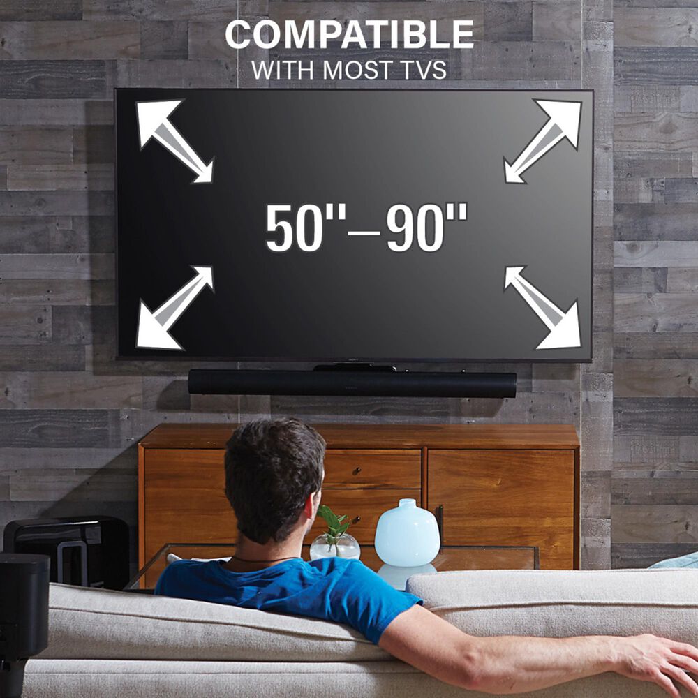 Sanus Extendable Soundbar TV Mount for Sonos Arc Sound Bar in Black, , large