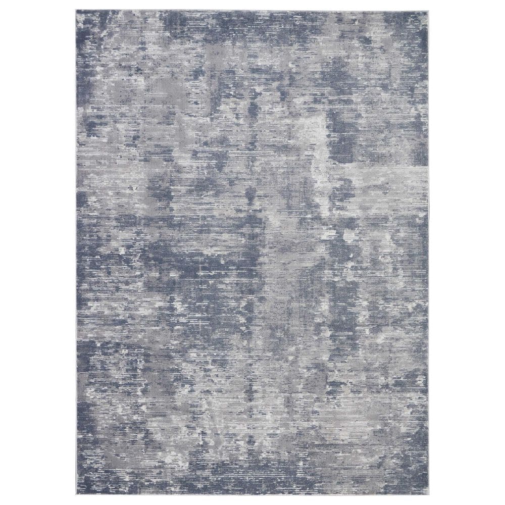 Nourison Rustic Textures RUS05 9"3" x 12"9" Grey Area Rug, , large