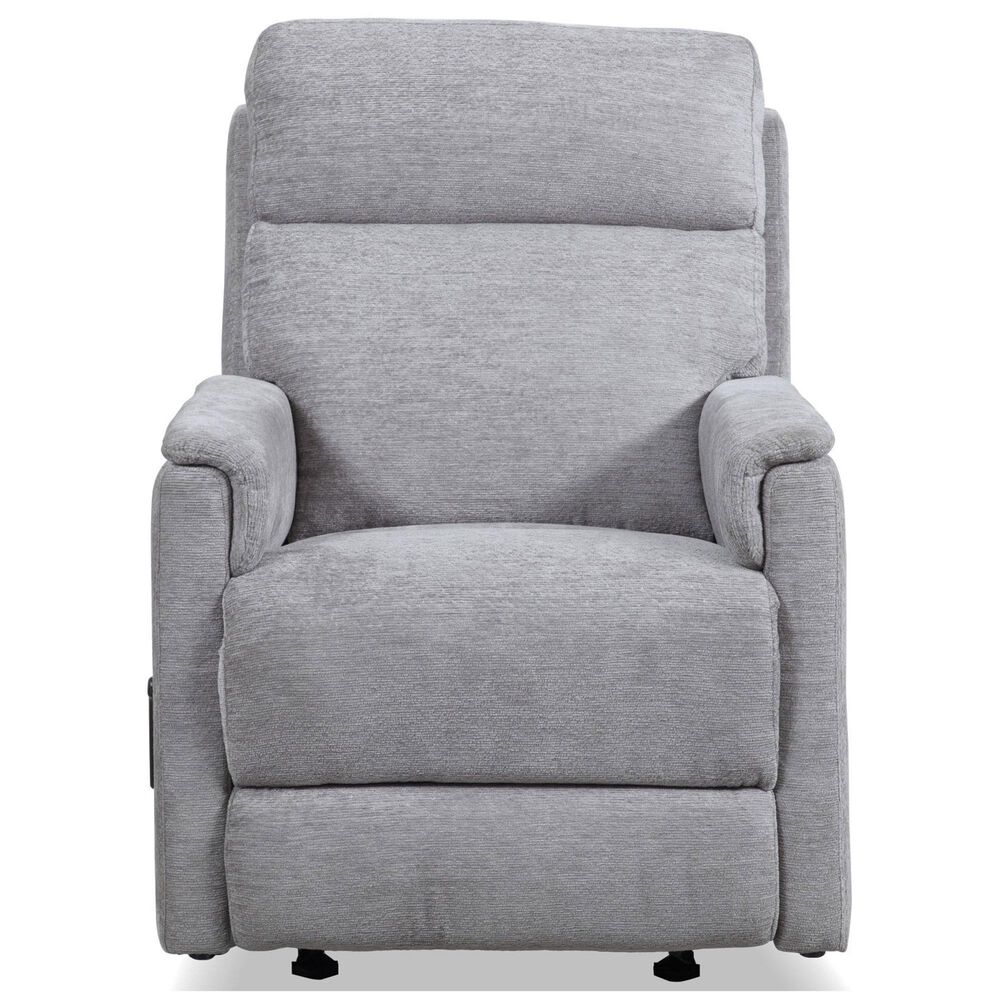 Flexsteel Compact Manual Gliding Recliner in Moon Gray, , large