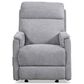 Flexsteel Compact Manual Gliding Recliner in Moon Gray, , large