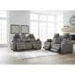 Ashley Next-Gen DuraPella Power Reclining Loveseat with Console in Slate, , large