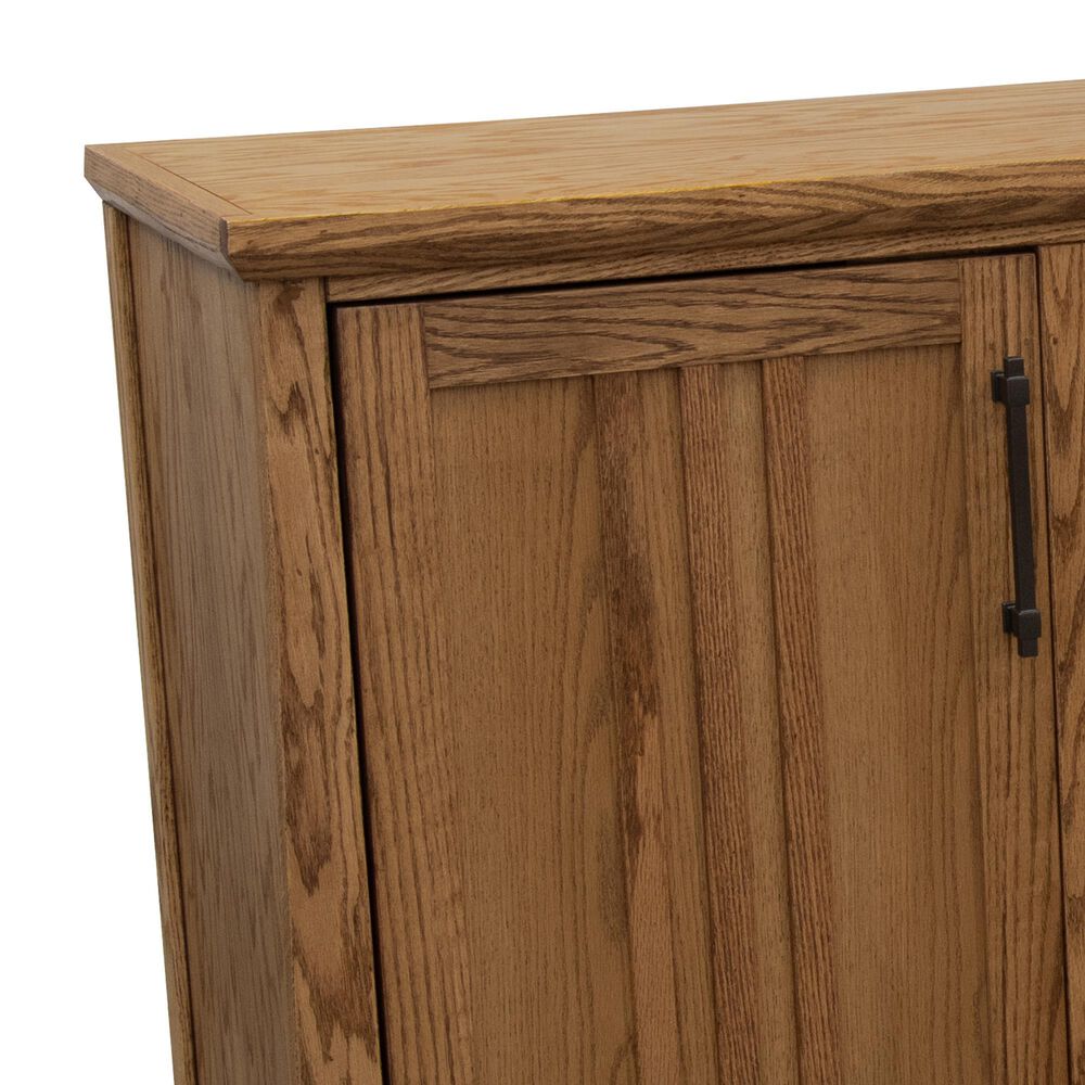 Legends Home Craftsman 86" Fireplace Console in Golden Oak, , large