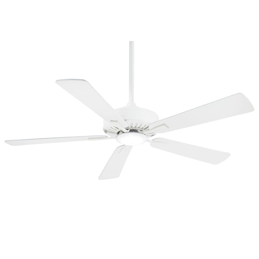 Minka-Aire Contractor Plus 52" LED Ceiling Fan in White, , large