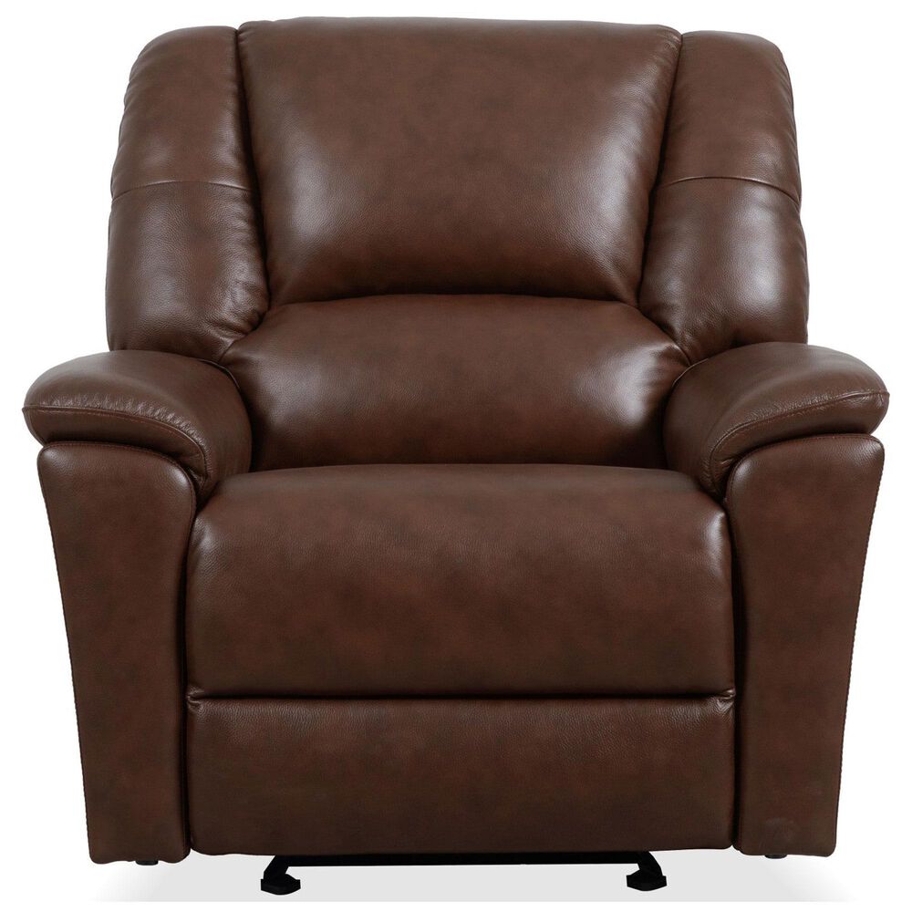 Flexsteel Plush Power Gliding Recliner with Power Headrest and Lumbar in Tavern Brown, , large