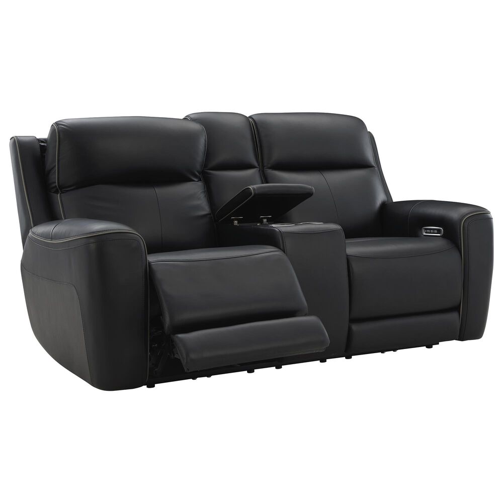 Ashley 5Z-Comfort Power Reclining Sofa and Loveseat Set in Onyx, , large