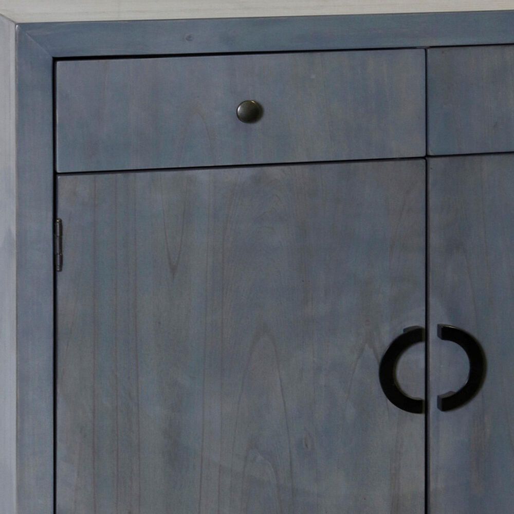 Stylecraft Lamps Inc 2-Door Chest with Drawer in Gray Blue, , large