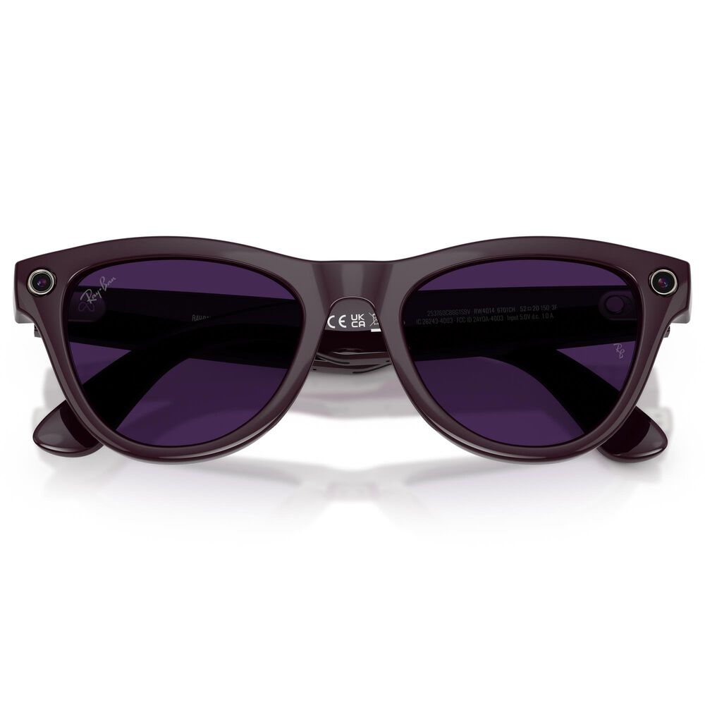 Rayban Glasses Skyler Gen 2 Sunglasses with Clear and Amethyst Transitions Lenses in Shiny Mystic Violet, , large
