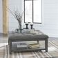 Signature Design by Ashley Borlofield Ottoman Cocktail Table in Dark Grey, , large