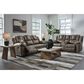 Ashley Lowilla Manual Reclining Sofa in Driftwood, , large