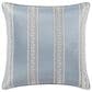 J. Queen New York Lorenzo 26" Square Euro Pillow Sham in Blue and Cream, , large