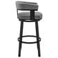 Armen Living Cohen 26" Swivel Counter Stool in Gray, , large