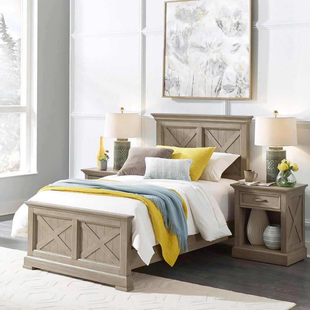 Homestyles Mountain Lodge Twin Headboard in Gray, , large