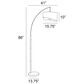 Lite Source Leonora Floor Lamp in Brushed Nickel, , large